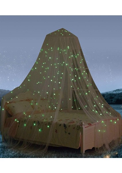 Dıy Parlak Yıldızlar, Beyaz Cibinlik Yoğunlaştırıcı ve Çocuklar, Erkekler ve Kızlar Için Daha Iyi Kalite ile Yeni Yükseltilmiş Yuvarlak Kubbe Yatak Kanopisi (Yurt Dışından) fiyatları