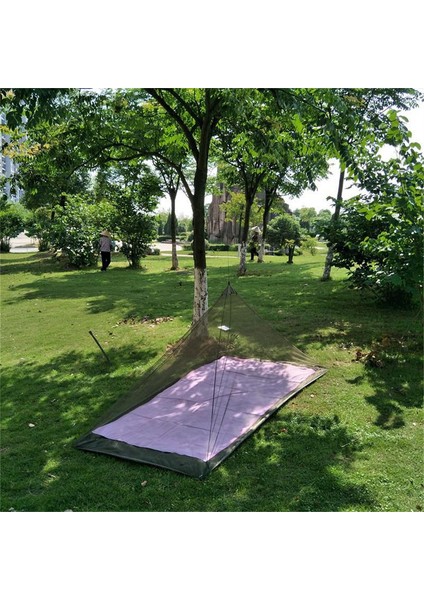 Basit Açık Kamp Üçgen Cibinlik Seyahat Boş Zaman Için Taşınabilir Sivrisinek Kovucu - Yeşil, 220X120X100CM (Yurt Dışından) modelleri