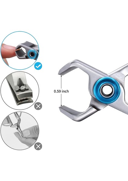 2 Adet Kalın Tırnak Makası Geniş Tırnak Kesici, 15MM Paslanmaz Çelik Tırnak Makası (Gümüş) (Yurt Dışından) modelleri