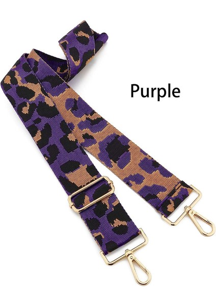 Geniş Omuz Askısı Ayarlanabilir Yedek Kemer Çapraz Kanvas Çanta（mor ve Altın KANCALAR80-130CM (Yurt Dışından) fiyatları