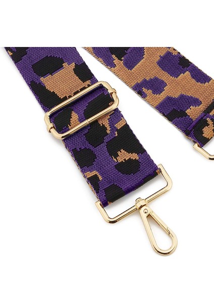 Geniş Omuz Askısı Ayarlanabilir Yedek Kemer Çapraz Kanvas Çanta（mor ve Altın KANCALAR80-130CM (Yurt Dışından) fırsatları