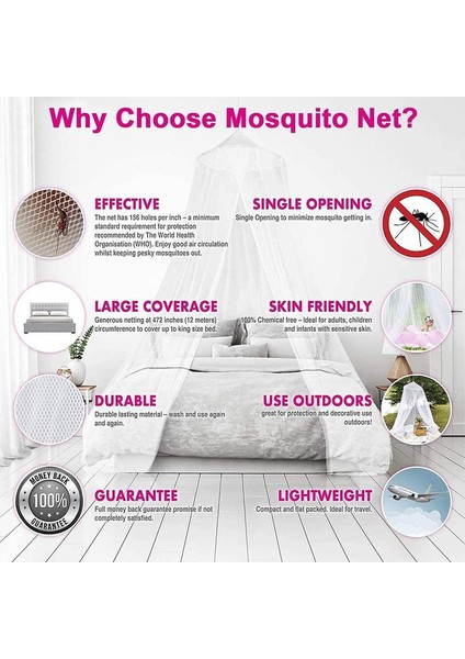 Yatak Sineklik, Yatak Için Büyük Sineklik, Sineklik Tek Kişilik Veya Çift Kişilik Yatak Için Yatak Tenteleri, Sineklik Böceklerden Korunmaya Uygun Yatak Tentesi (Xl) (Yurt Dışından) fırsatları