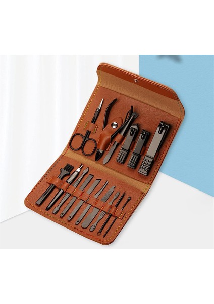 16 Adet Kişisel Bakım Tırnak Makası Seti Paslanmaz Çelik Profesyonel Pedikür Bakım Seti (Kahverengi) (Yurt Dışından) fiyatları