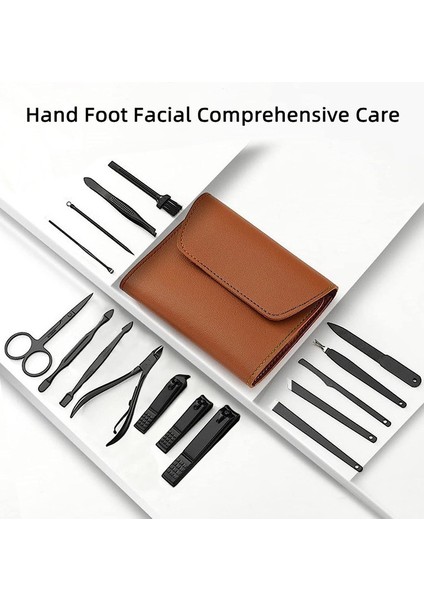 16 Adet Kişisel Bakım Tırnak Makası Seti Paslanmaz Çelik Profesyonel Pedikür Bakım Seti (Kahverengi) (Yurt Dışından) modelleri