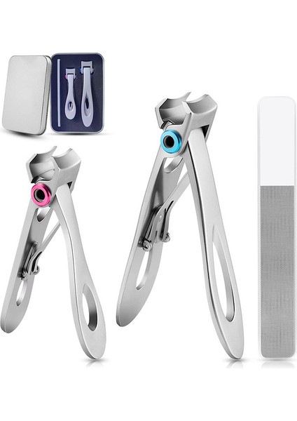 Tırnak Makası Seti, Kalın Tırnaklar Için Ayak Tırnağı Makası, Erkekler Kadınlar Için Tırnak Makası (Gümüş) (Yurt Dışından)