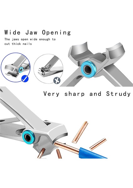 Tırnak Makası Seti, Kalın Tırnaklar Için Ayak Tırnağı Makası, Erkekler Kadınlar Için Tırnak Makası (Gümüş) (Yurt Dışından) fiyatları
