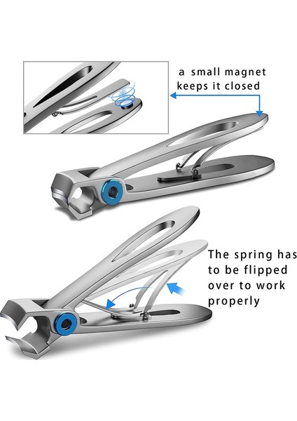 Tırnak Makası Seti, Kalın Tırnaklar Için Ayak Tırnağı Makası, Erkekler Kadınlar Için Tırnak Makası (Gümüş) (Yurt Dışından) indirimleri