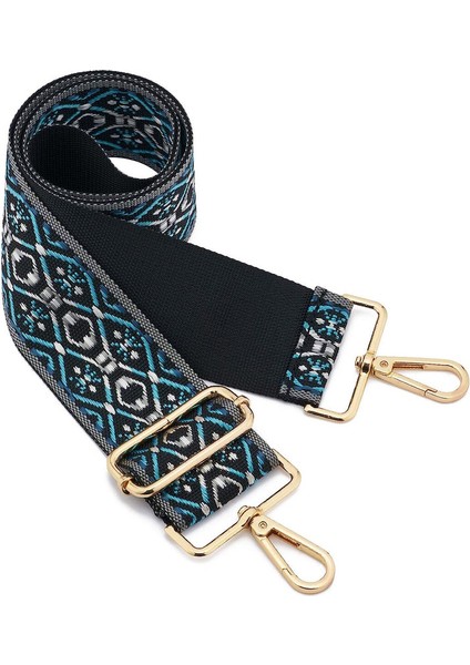 Geniş Omuz Askısı Ayarlanabilir Yedek Kemer Crossbody Kanvas Çanta（no. 33ALTIN TOKA）80-140CM (Yurt Dışından)