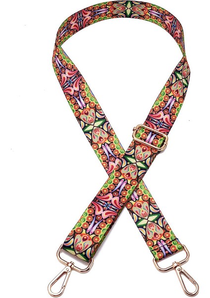 Geniş Omuz Askısı Ayarlanabilir Yedek Kemer Çapraz Kanvas Çanta（hua Cui Altın TOKA）80-130CM (Yurt Dışından)