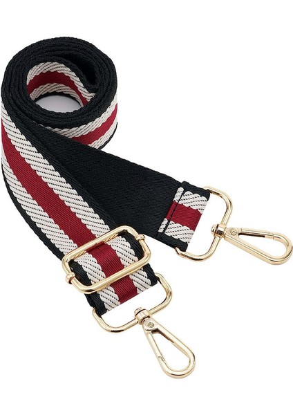 Geniş Omuz Askısı Ayarlanabilir Yedek Kemer Çapraz Kanvas Çanta(A-2 Siyah Arka PLAN)80-130CM (Yurt Dışından)