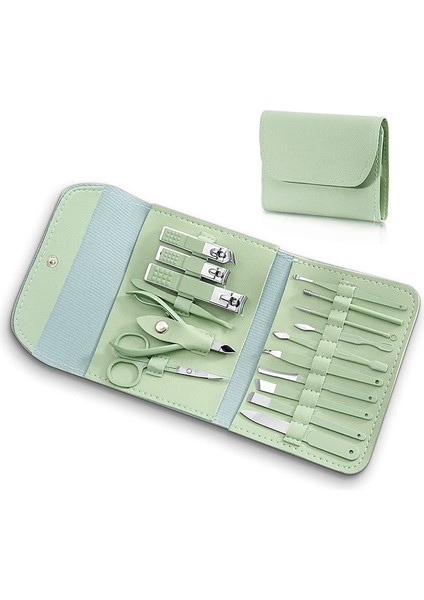 16'sı 1 Arada Manikür Seti, Pedikür ve Manikür Için Profesyonel Tırnak Seti, Üst Düzey Katlanır Çanta ile (Yurt Dışından)