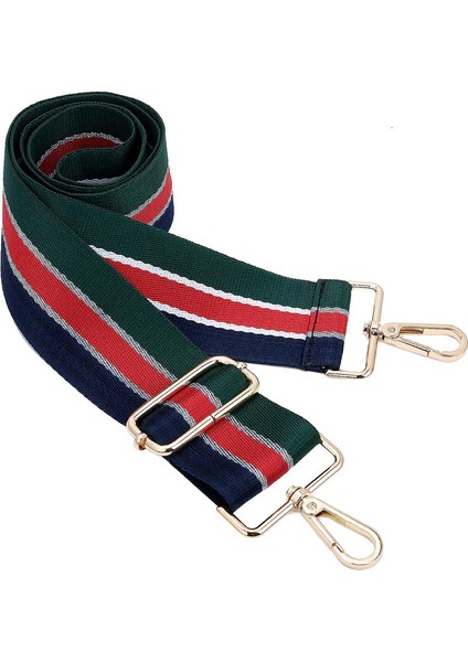 Geniş Omuz Askısı Ayarlanabilir Yedek Kemer Çapraz Kanvas Çanta（mavi Kırmızı YEŞIL）75-130CM (Yurt Dışından)