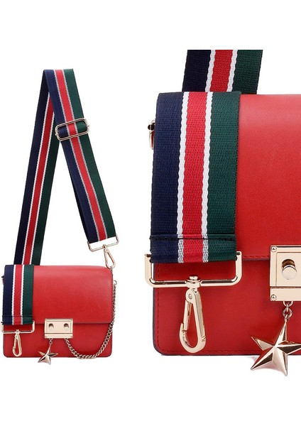 Geniş Omuz Askısı Ayarlanabilir Yedek Kemer Çapraz Kanvas Çanta（mavi Kırmızı YEŞIL）75-130CM (Yurt Dışından) fırsatları