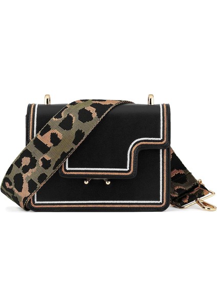 Geniş Omuz Kayış Ayarlanabilir Yedek Kemer Crossbody Kanvas Çanta（altın Tokalı Ordu Yeşili） (Yurt Dışından) modelleri