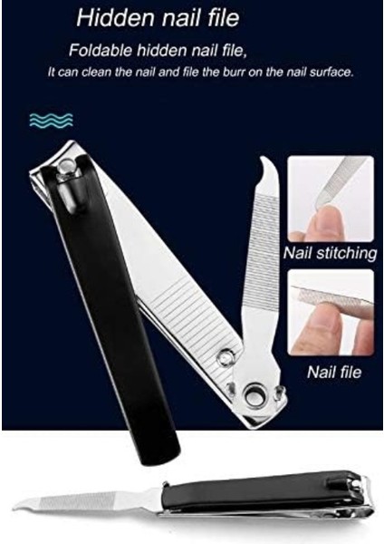 3'lü Keskin Paslanmaz Çelik Tırnak Makası Seti, Tırnak Törpüsü ile (Büyük+Orta+Küçük) (Yurt Dışından) modelleri