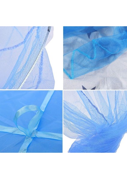 Yatak Cibinliği, Nalcy Dome Cibinlik, Yatak Kanopisi, Yüksek Kaliteli Polyester ile Evrensel Beyaz Kubbe Cibinlik, Tek/çift Kişilik Yataklar Için Uygun (Mavi) (Yurt Dışından) modelleri