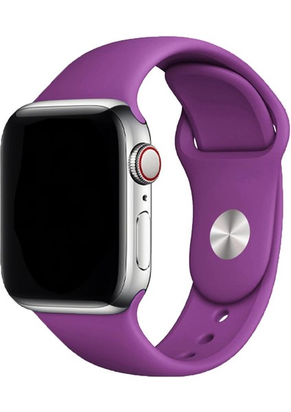 Silikon Apple Watch Kordon 38-40-41MM Mor