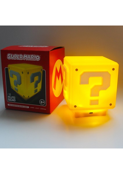 USB Şarj Edilebilir LED Soru Işareti Gece Lambası Süper Mario Gece Lambası (Yurt Dışından)