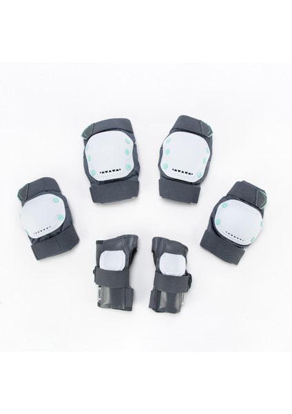 OXELO Yetişkin Destek Seti - Paten - Yeşil / Gri - 3X2 - FIT500 fiyatları