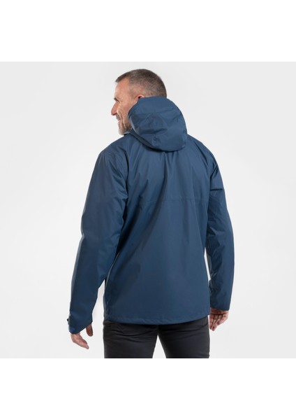 QUECHUA Erkek Outdoor Yağmurluk - Mavi / Kot - NH500 Imper