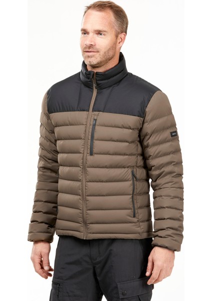 Forclaz Erkek Outdoor Trekking Şişme Montu / -10°C - Kahverengi - Mt500