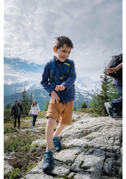 Quechua Çocuk Doğa Yürüyüşü Poları - Lacivert - 7 / 15 Yaş - Mh 100