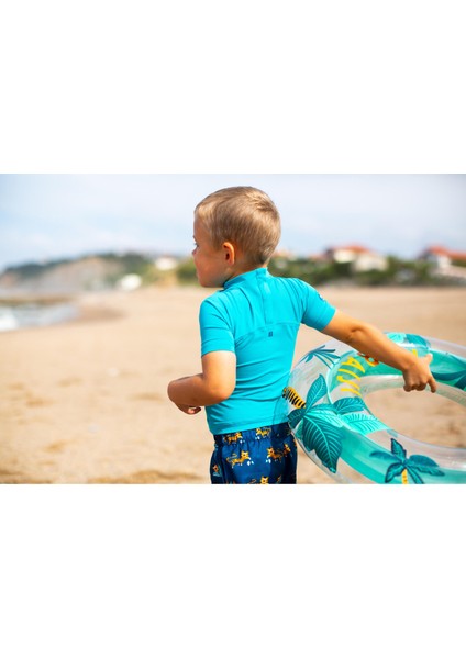 Nabaiji Çocuk Şişirilebilir Yüzme Simidi - 65 Cm - 6 / 9 Yaş - "Palmiye" Baskılı indirimleri