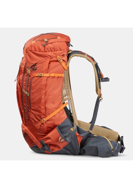 FORCLAZ Erkek Trekking Sırt Çantası - 60+10L - Turuncu - MT500 Air