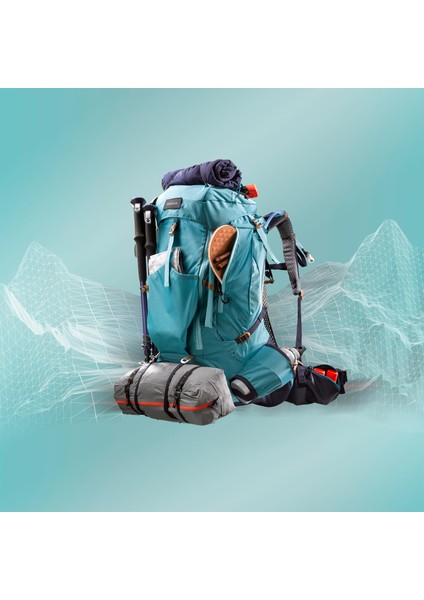 Forclaz Kadın Trekking Sırt Çantası - 45+10L - Mt500 Air