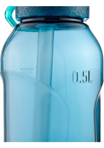 Quechua Pipetli Plastik Matara - 0,5 Litre - Mavi - 900