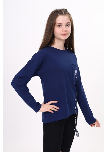 Toontoy Kız Çocuk Cep Üstü Baskılı Sweatshirt fiyatları