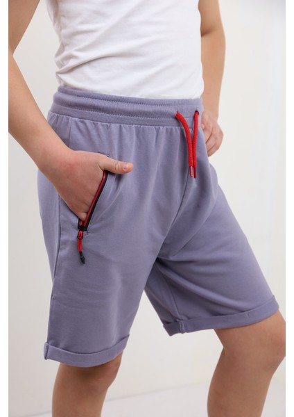 Toontoy Erkek Çocuk Arka Cep Detaylı Sport Like Tnty Nakışlı Şort