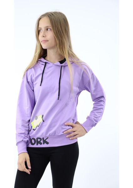 Toontoy Kız Çocuk Baskılı Sweatshirt