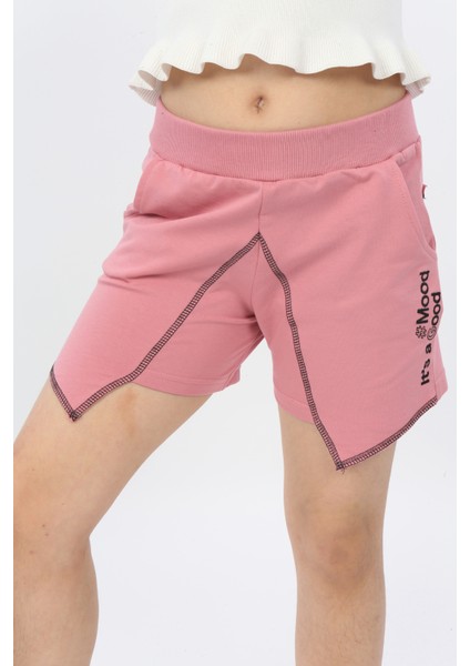 Toontoy Kız Çocuk #mood It S A Good Nakışlı Şort fırsatları