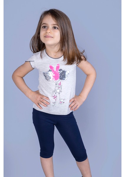 Kids Kız Çocuk Çevirmeli Pullu Takım