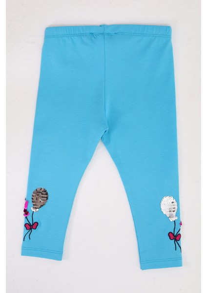 Toontoy Kız Çocuk Paçası Çevirmeli Pullu Tayt modelleri