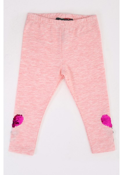 Toontoy Kız Çocuk Paçası Çevirmeli Pullu Tayt