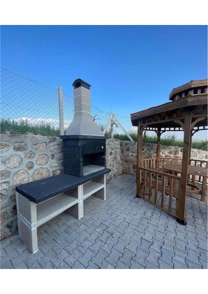 Mangal Barbekü 90 Lık Fırınlı Model