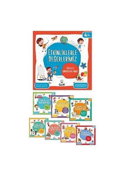 Etkinliklerle Değerlerimiz Serisi 8 Li Kitap Set Ktp - Ayşen Oy fiyatları