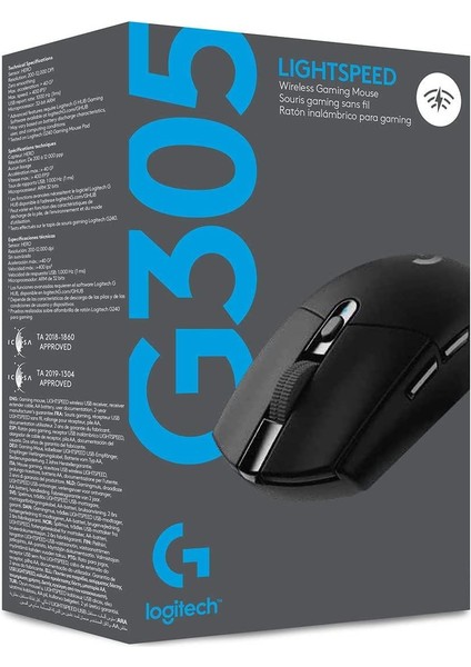 G305 Siyah Kablosuz Gaming Mouse ve Oem Mouse Pad 40X30 cm