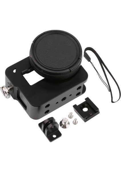 Kahraman 5 Siyahı Için 52MM Uv Filtreli Alüminyum Teçhizat Muhafaza Kasası Çerçevesi (Yurt Dışından)