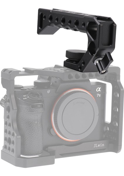 Üst Kolları Soğuk Ayakkabı Handgrip Dslr Aynasız Kamera Kafes Stabilizatör Için (Yurt Dışından)