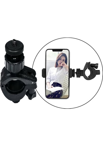 2x Bilyalı Kafa Montajı 1/4 "tripod Stand Kamera Için Vidalı Döner Braket Siyah (Yurt Dışından)