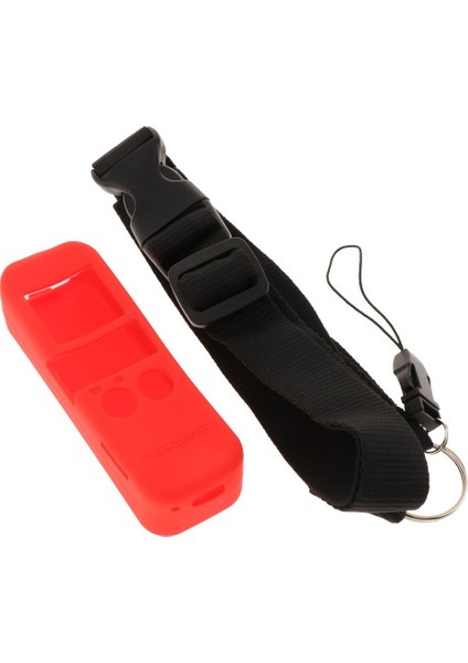 Silikon Kasa Stabilizatör Gimbal Yumuşak Gövde Cilt Ayarlanabilir Omuz Askısı Kırmızı (Yurt Dışından)