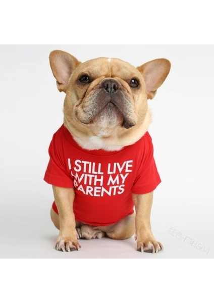 Evcil Hayvan Kıyafetleri Yuvarlak Yakalı Tişört Köpek Kıyafetleri (Yurt Dışından)