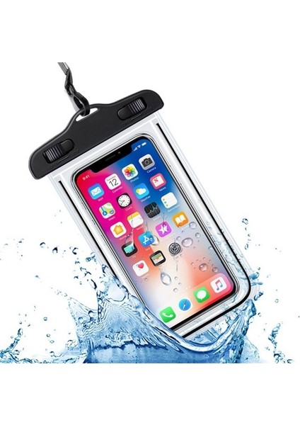 Yüzme Çantaları Su Geçirmez Telefon Kılıfı Su Geçirmez Çanta Cep Telefonu Kılıfı Pv Kapak iPhone 12 Pro Xs Max Xr x 8 7 Galaxy S10 (Yurt Dışından)