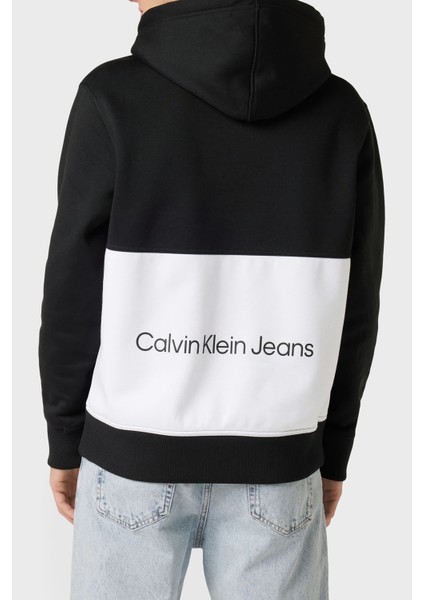 Calvin Klein Kanguru Cepli Kapüşonlu Sweat J30J323435BEH Erkek Sweat J30J323435 Beh