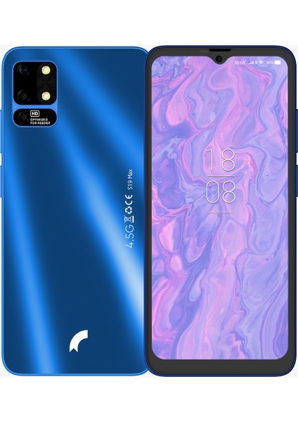 S19 Max 128 GB 4 GB Ram Parlak Mavi (Reeder Türkiye Garantili) Parlak Mavi