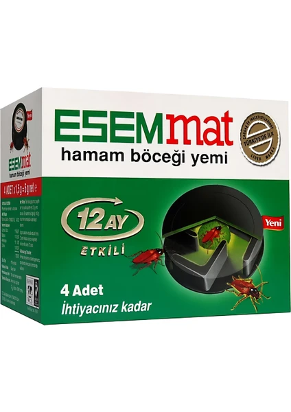 Hamam Böceği Yemi 12 Ay Etkili 4 Adet