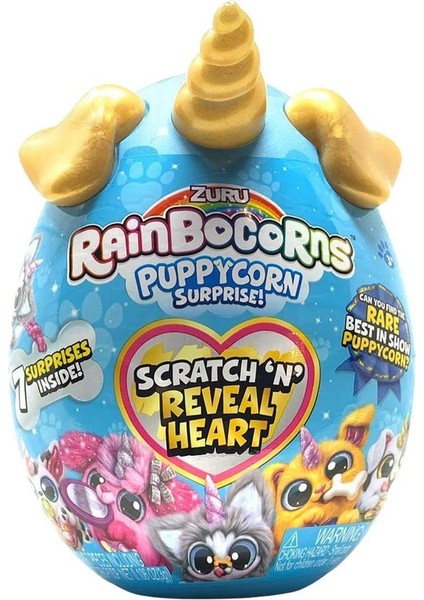 Giochi Preziosi Rainbocorns Sparkle Heart Surprise Series 3 Puppycorns - Mini Rainbocorn (Gold)